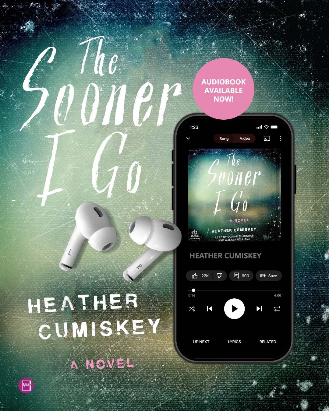THE SOONER I GO, a suspenseful new adult romance THE SOONER I GO romantic Suspense, enemies-to-lovers, grief, love triangle, mental health